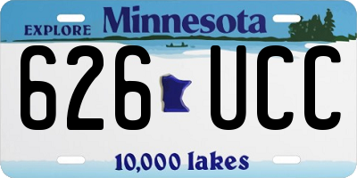 MN license plate 626UCC