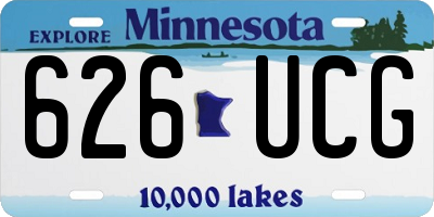MN license plate 626UCG