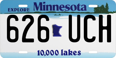MN license plate 626UCH