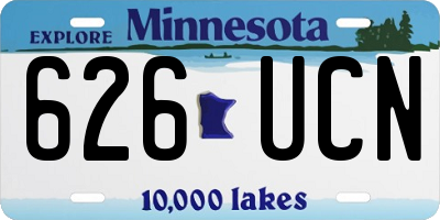 MN license plate 626UCN