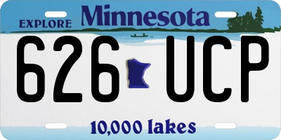 MN license plate 626UCP
