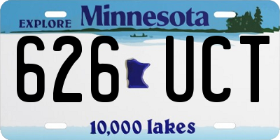 MN license plate 626UCT