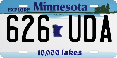 MN license plate 626UDA