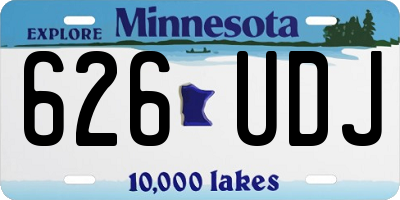 MN license plate 626UDJ