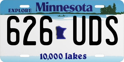 MN license plate 626UDS