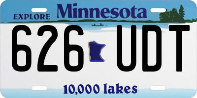 MN license plate 626UDT