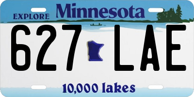 MN license plate 627LAE