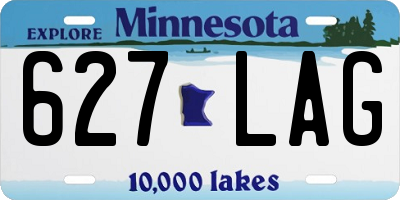 MN license plate 627LAG