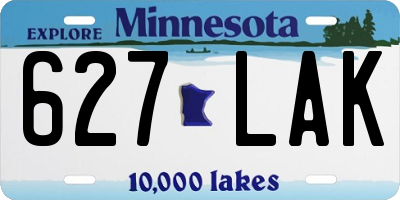 MN license plate 627LAK