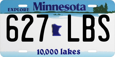 MN license plate 627LBS