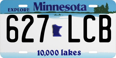 MN license plate 627LCB