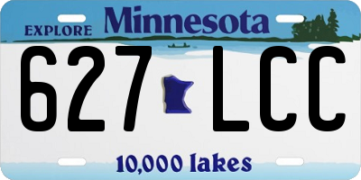 MN license plate 627LCC