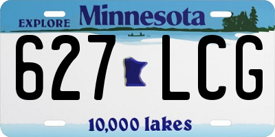 MN license plate 627LCG