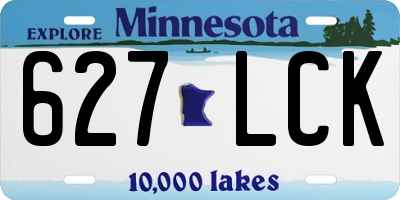 MN license plate 627LCK