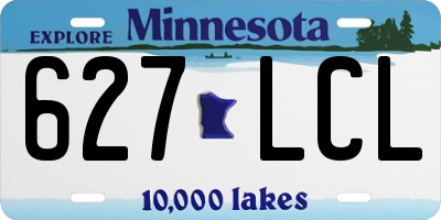 MN license plate 627LCL