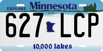 MN license plate 627LCP