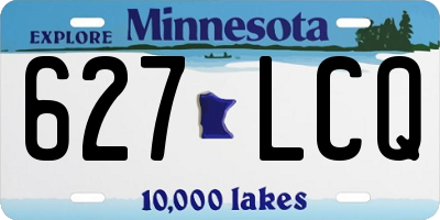 MN license plate 627LCQ