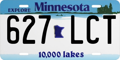 MN license plate 627LCT