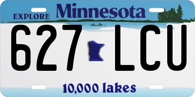 MN license plate 627LCU