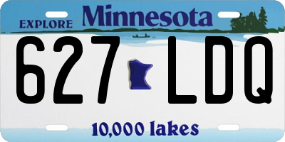 MN license plate 627LDQ