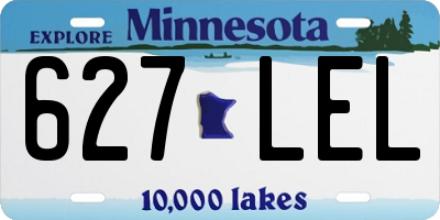 MN license plate 627LEL