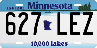 MN license plate 627LEZ