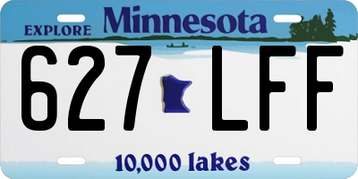 MN license plate 627LFF