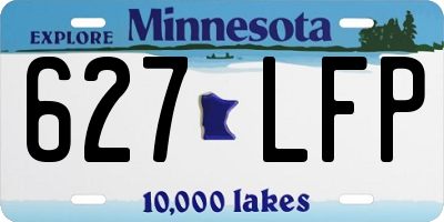 MN license plate 627LFP