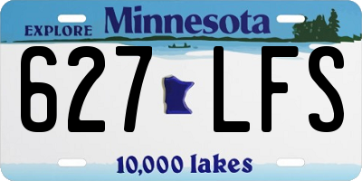 MN license plate 627LFS