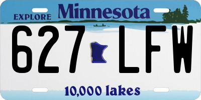 MN license plate 627LFW