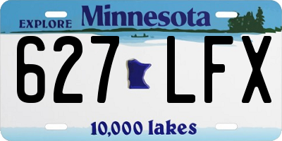 MN license plate 627LFX