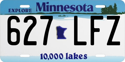 MN license plate 627LFZ