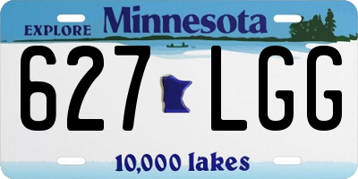 MN license plate 627LGG