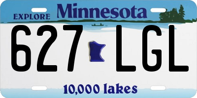 MN license plate 627LGL