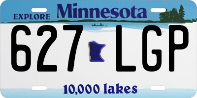 MN license plate 627LGP