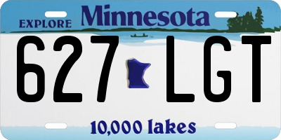 MN license plate 627LGT