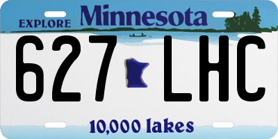 MN license plate 627LHC