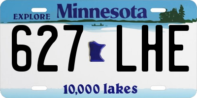 MN license plate 627LHE