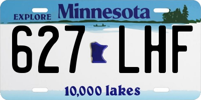 MN license plate 627LHF