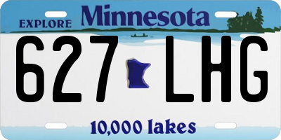 MN license plate 627LHG
