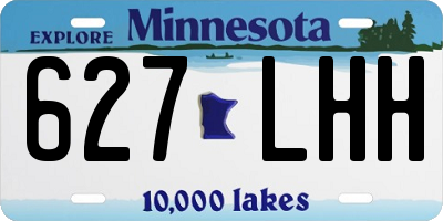 MN license plate 627LHH