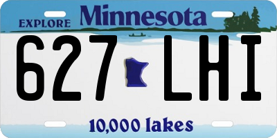 MN license plate 627LHI
