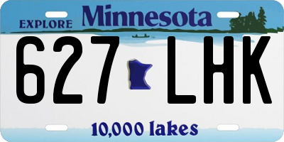 MN license plate 627LHK