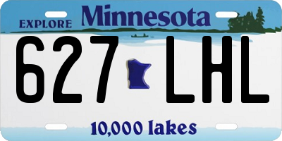 MN license plate 627LHL