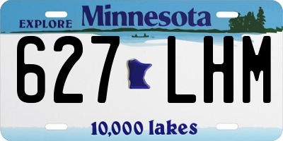 MN license plate 627LHM