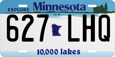 MN license plate 627LHQ