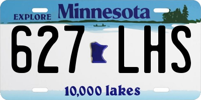 MN license plate 627LHS