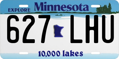 MN license plate 627LHU
