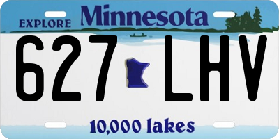 MN license plate 627LHV