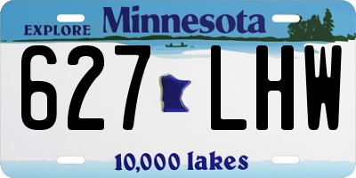 MN license plate 627LHW